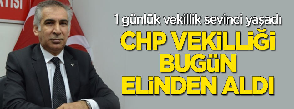 Sevinci kursağında kaldı: CHP vekilliği İP'in elinden aldı