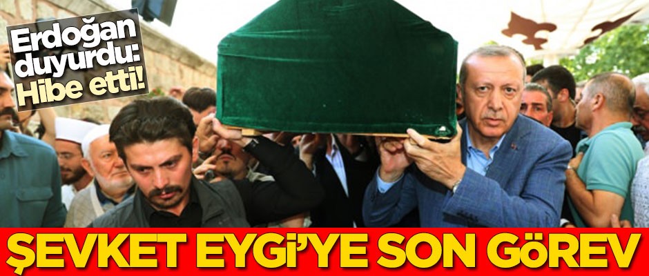 Şevket Eygi'ye son görev