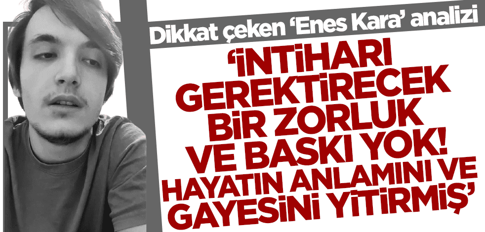 Şevki Karabekiroğlu'ndan dikkat çeken Enes Kara paylaşımı: Hayatın anlamını ve gayesini yitirmiş!