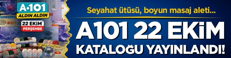 Seyahat ütüsü, boyun masaj aleti...A101 22 Ekim kataloğu yayımlandı! 