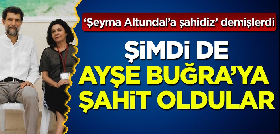Şeyma Altundal'a şahit olarak destek veren provokatörler: 'Biz kıymetli hocamız Ayşe Buğra'ya şahidiz'