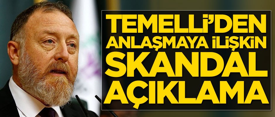 Sezai Temelli'den anlaşmaya ilişkin skandal açıklama