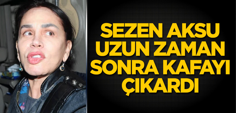 Sezen Aksu uzun zaman sonra kafayı çıkardı