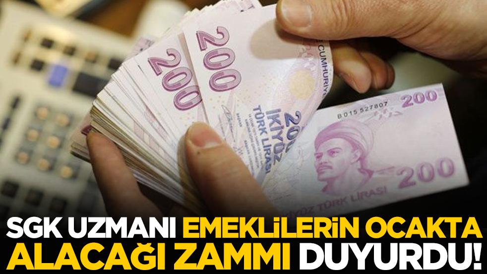 SGK uzmanı, emeklilerin ocakta alacağı zammı duyurdu!