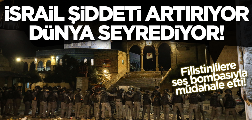 Sıcak gelişme! İsrail polisi, Doğu Kudüs'te Filistinlilere saldırdı