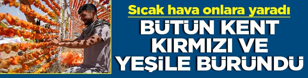 Sıcak hava onlara yaradı Bütün kent kırmızı ve yeşile büründü