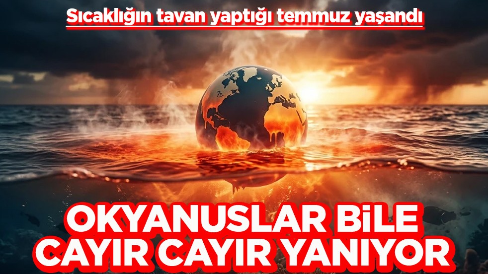 Sıcaklığın tavan yaptığı temmuz yaşandı Okyanuslar bile cayır cayır yanıyor
