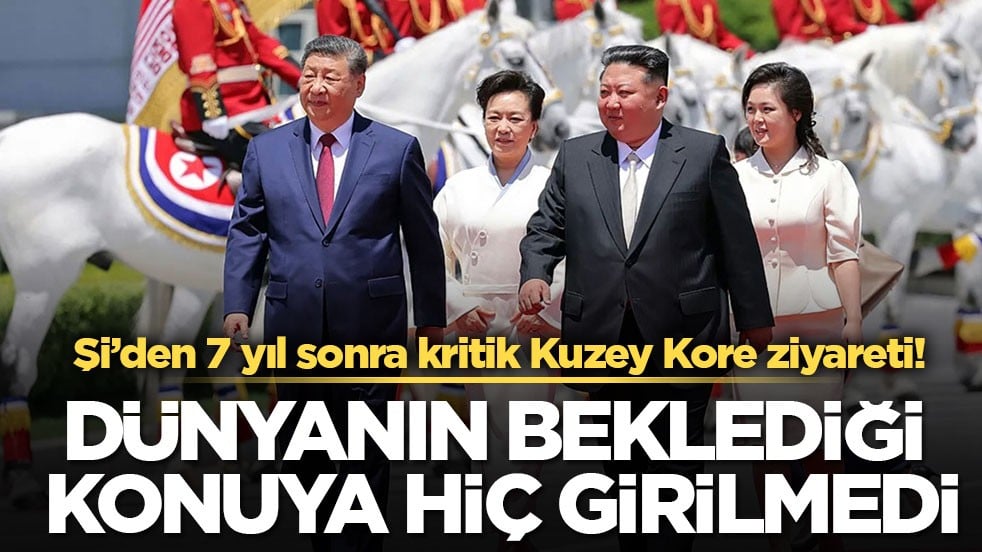 Şi’den 7 yıl sonra kritik Kuzey Kore ziyareti! Dünyanın beklediği konuya hiç girilmedi