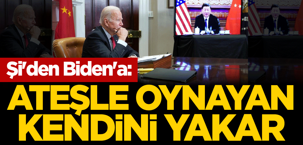 Şi'den Biden'a: Ateşle oynayan kendini yakar