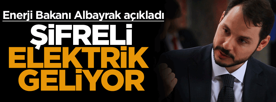 Şifreli elektrik geliyor