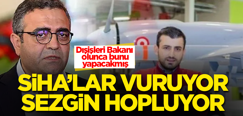 SİHA'lar vuruyor, Sezgin Tanrıkulu hopluyor! Dışişleri Bakanı olunca bunu yapacakmış