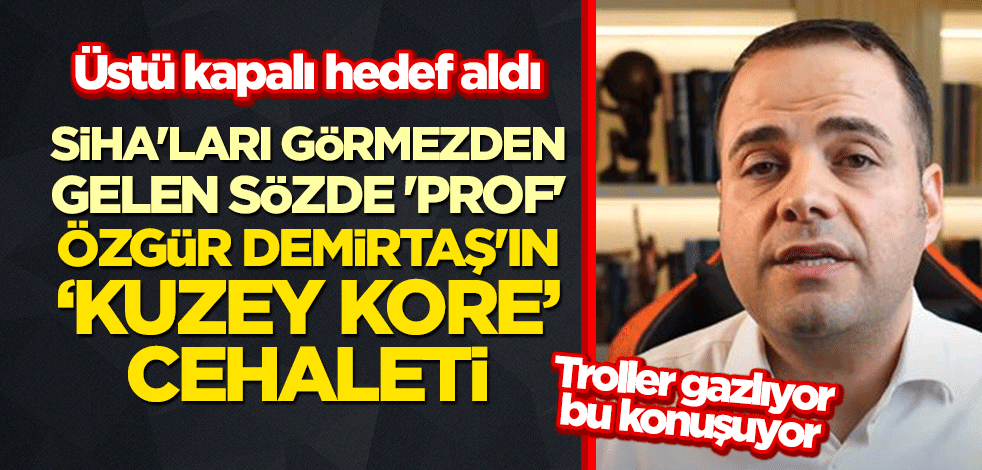 SİHA'ları görmezden gelen sözde 'Prof' Özgür Demirtaş'ın "Kuzey Kore" cehaleti