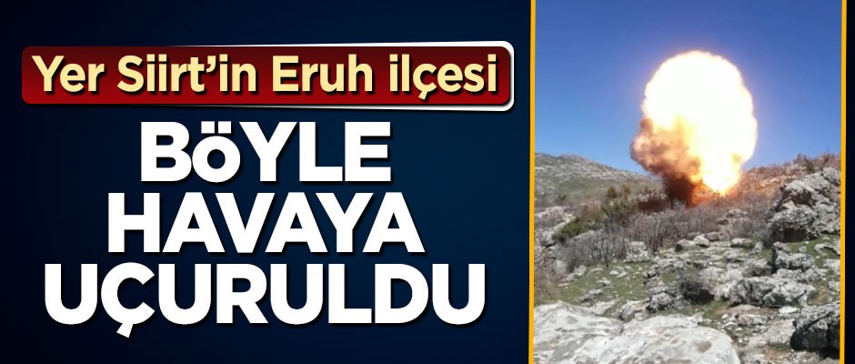 Siirt'te bulunan telsiz komutalı patlayıcı düzeneği imha edildi