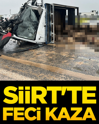 Siirt'te feci kaza
