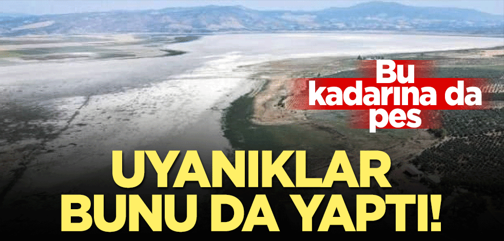 Şikayet yağıyor! Uyanıklar kuruyan gölü rant kapısına çevirdi