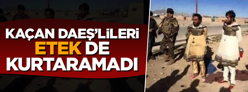 Sıkışan DAEŞ'lileri etek de kurtaramadı