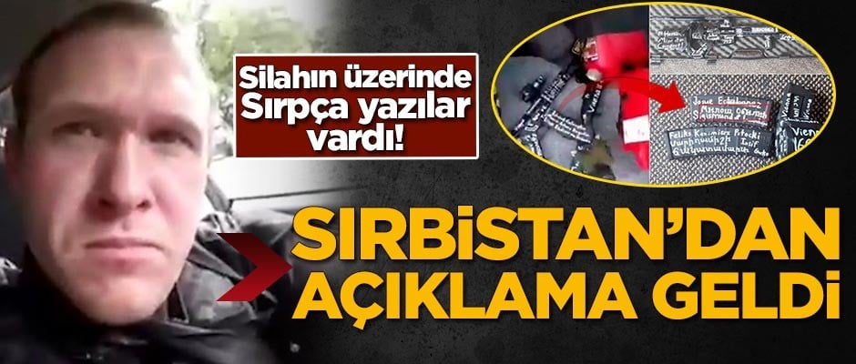 Silahın üzerinde Sırpça yazılar vardı! Sırbistan'dan açıklama gedli