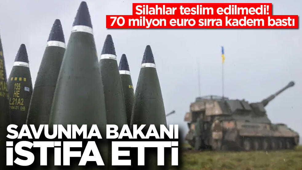 Silahlar teslim edilmedi, 70 milyon euro sırra kadem bastı: Savunma bakanı aniden istifa etti