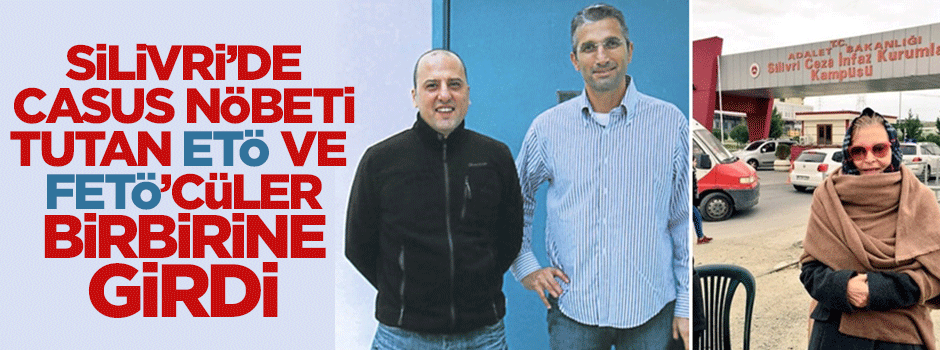 Silivri Cezaevi önünde nöbet tutan ETÖ ve FETÖ'cüler birbirine girdi