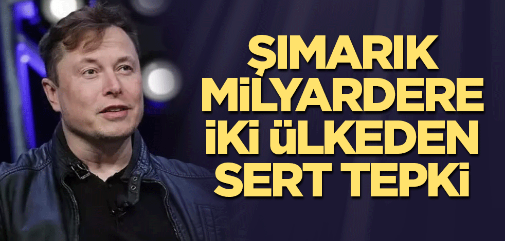 Şımarık milyardere iki ülkeden sert tepki