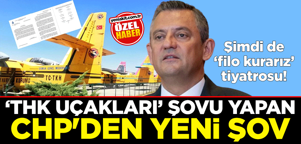 Şimdi de ‘filo kurarız’ tiyatrosu! ‘THK uçakları’ şovu yapan CHP'den yeni şov