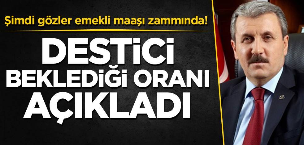 Şimdi gözler emekli maaşı zammında! Destici, beklediği oranı açıkladı