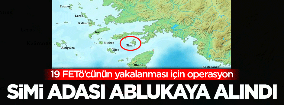 Simi Adası abluka altına alındı