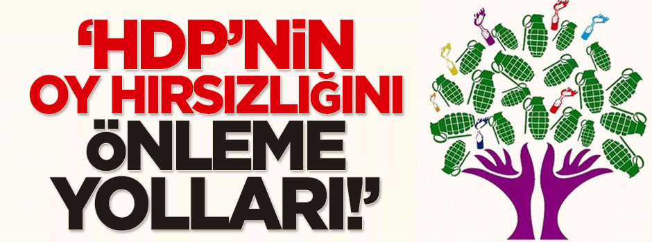Şimşek: HDP'nin oy hırsızlığını önleme yolları!