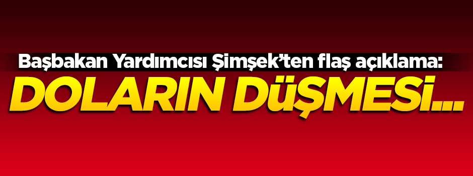 Şimşek'ten flaş 'dolar' açıklaması!