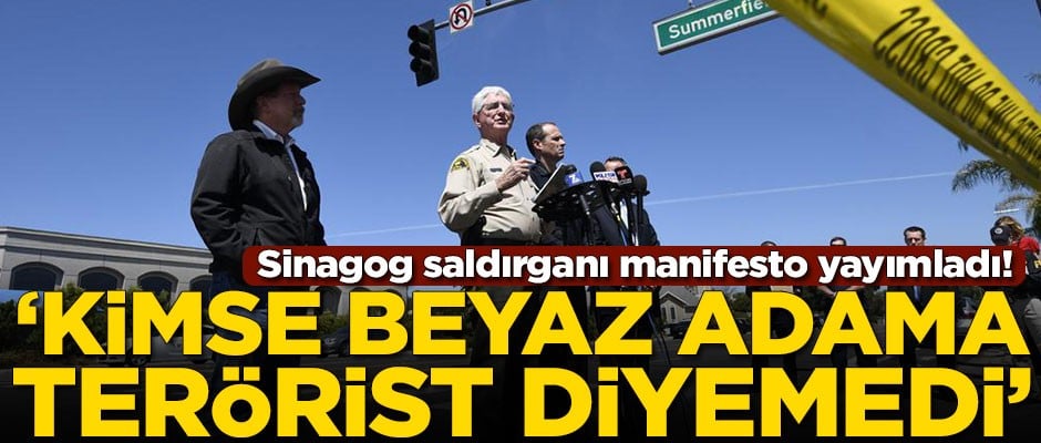Sinagog saldırganı manifesto yayımladı! Beyaz adama terörist diyemediler