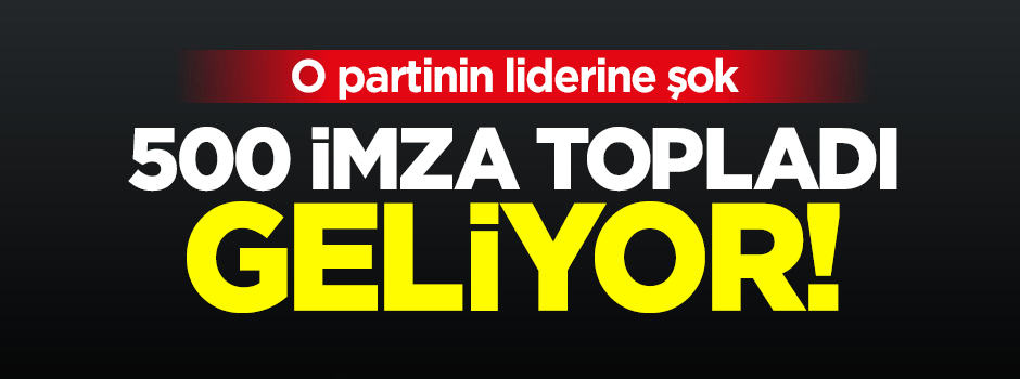 Sinan Oğan 500 delegenin imzasını topladı