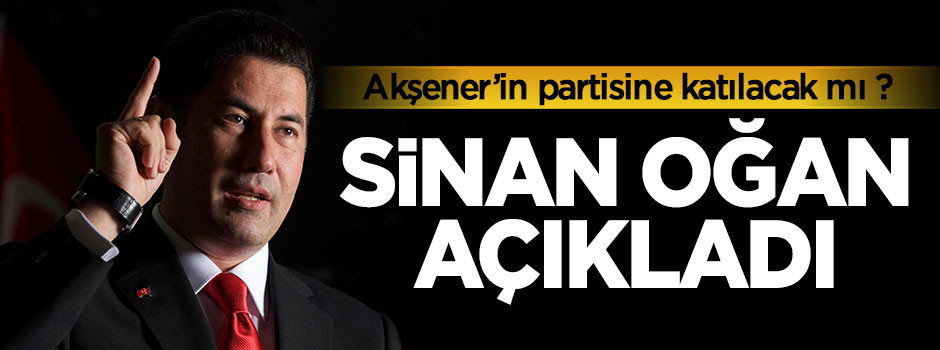 Sinan Oğan açıkladı! Akşener'in partisine katılacak mı ?