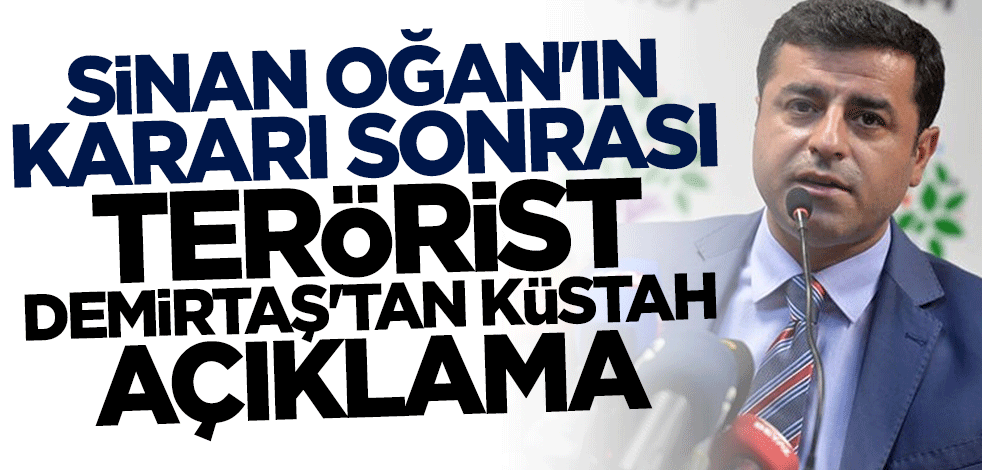 Sinan Oğan'ın kararı sonrası terörist Demirtaş'tan küstah açıklama: Ayağa kalkın