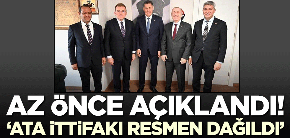 Sinan Oğan'ın kimi destekleyeceği konuşulurken sıcak gelişme! ATA İttifakı sona erdi