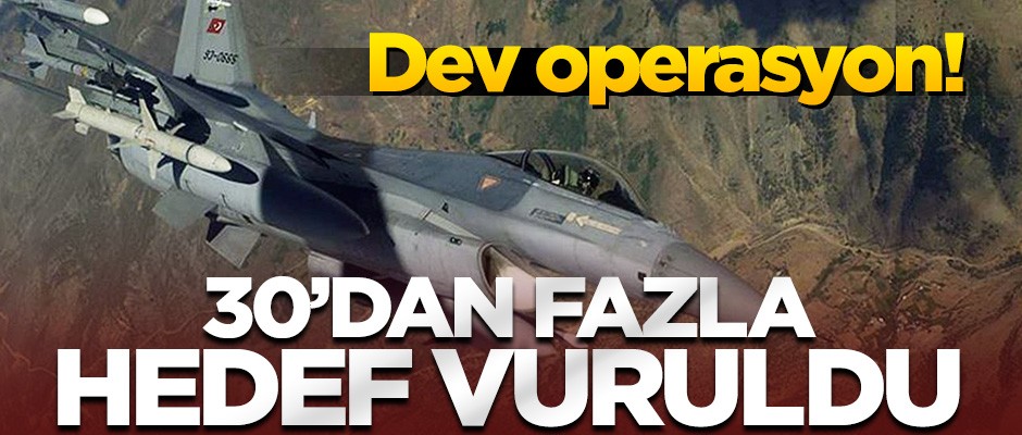Sincar operasyonu ile ilgili detaylar netleşti: 30'dan fazla hedef vuruldu