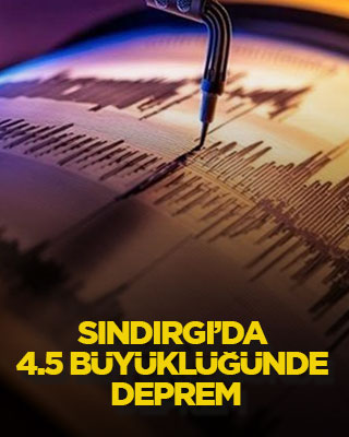 Sındırgı’da 4.5 büyüklüğünde deprem