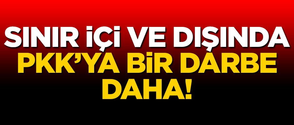 Sınır içi ve dışında PKK'ya darbe!
