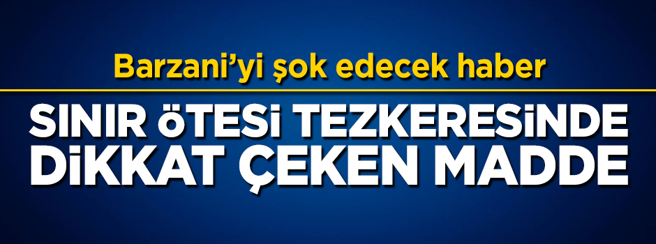 Sınır ötesi tezkeresinde dikkat çeken detay