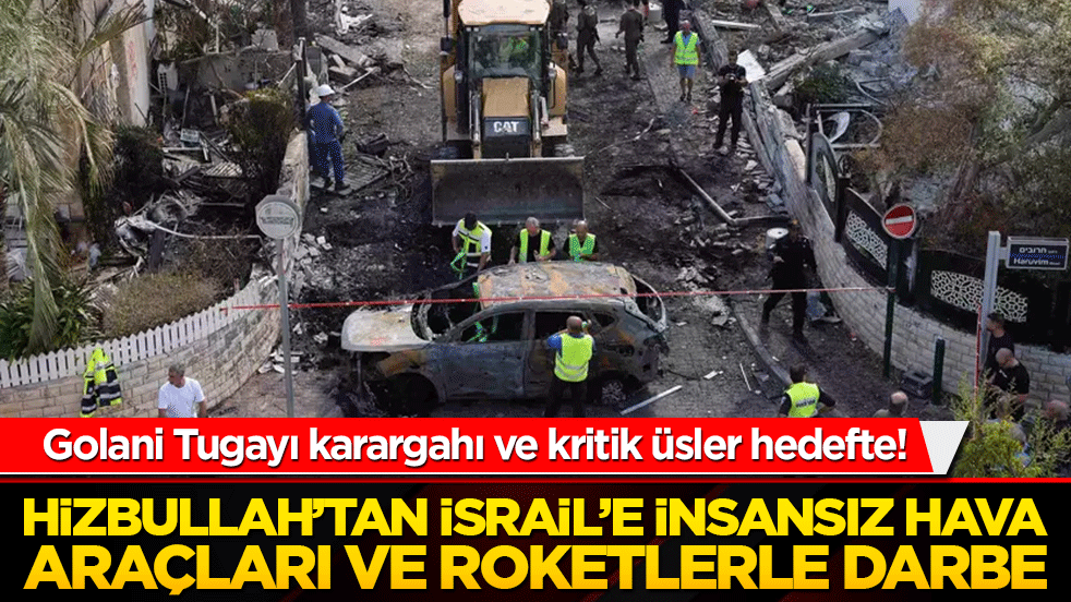 Sınırda alev topu! Hizbullah’tan İsrail’e insansız hava araçları ve roketlerle darbe