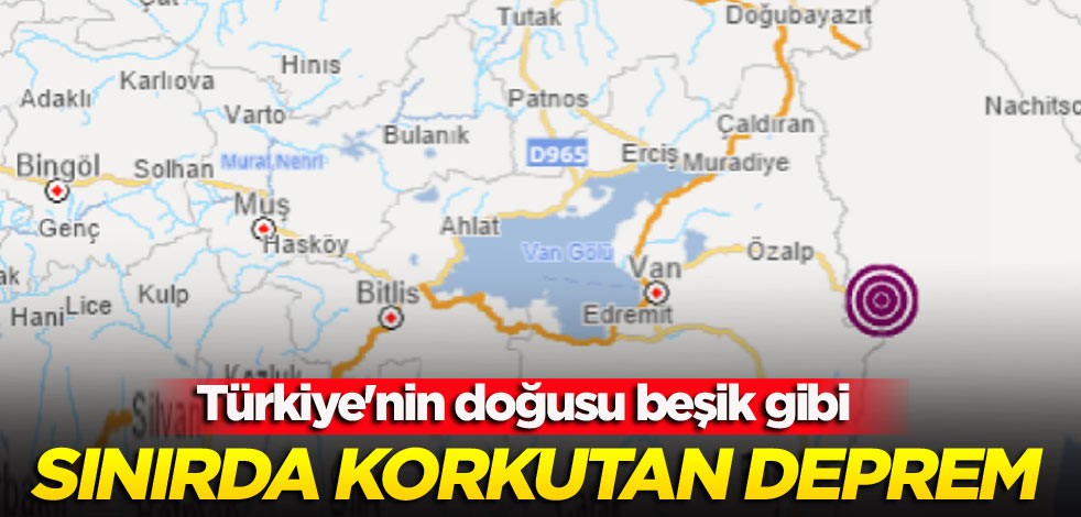 Sınırda korkutan deprem