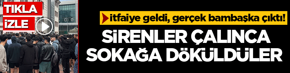 Sinop’ta yurt paniği: İtfaiye geldi, gerçek bambaşka çıktı!