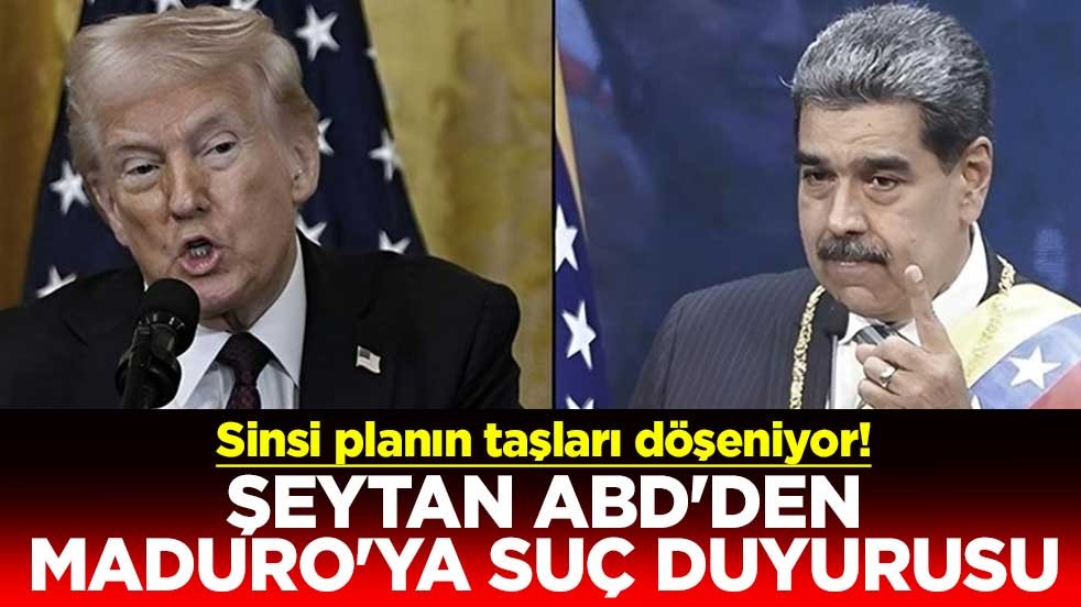Sinsi planın taşları döşeniyor! Şeytan ABD'den Maduro'ya suç duyurusu