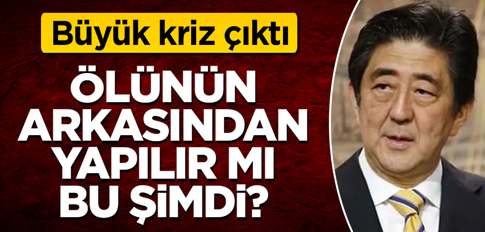 Şinzo Abe'nin cenazesi kriz çıkarttı! Bari ölünün arkasından yapmayın muhteremler