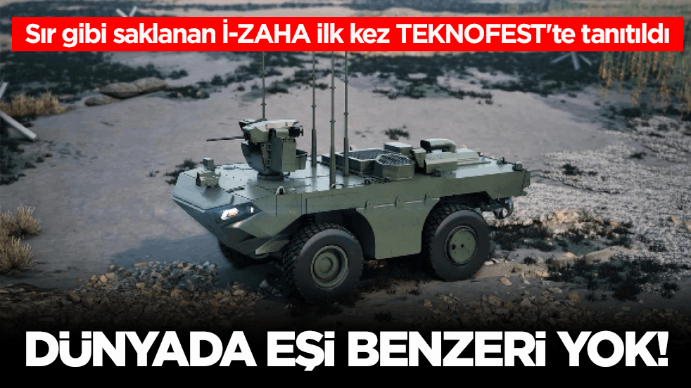 Sır gibi saklanan İ-ZAHA ilk kez TEKNOFEST'te tanıtıldı! Dünyada eşi benzeri yok!
