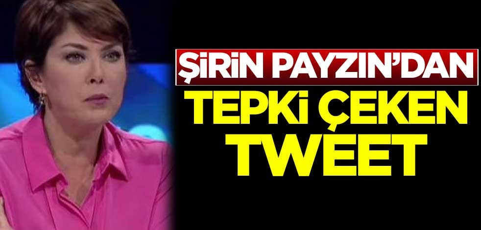Şirin Payzın'dan tepki çeken tweet