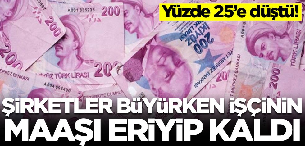 Şirketler kar üstüne kar ederken işçinin maaşı eriyip kaldı