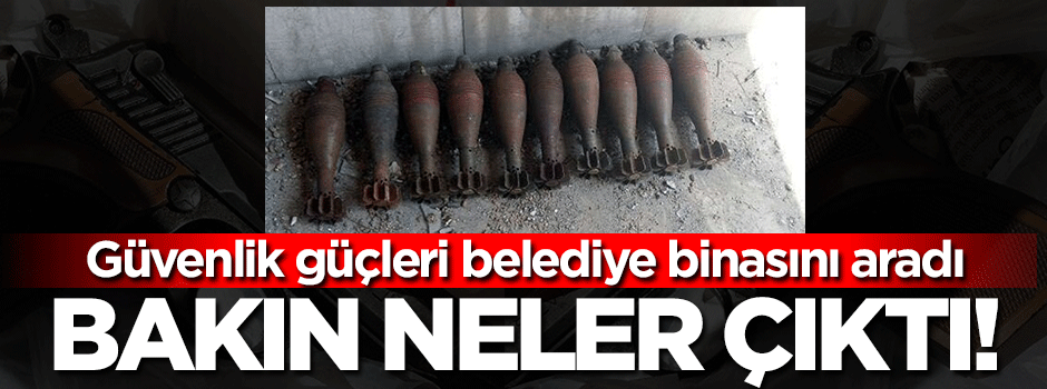 Şırnak Belediyesi'nden havan topu çıktı