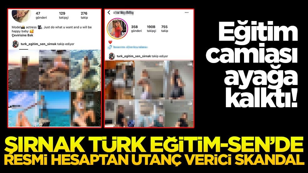 Şırnak Türk Eğitim-Sen’de resmi hesaptan utanç verici skandal: Eğitim camiası ayağa kalktı!