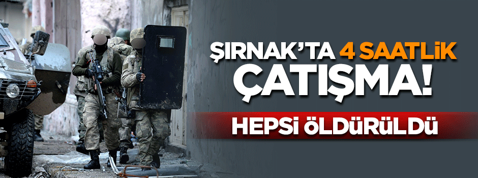 Şırnak'ta 2’si kadın, 5 PKK’lı öldürüldü