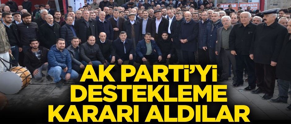 Şırnak'ta önemli gelişme! AK Parti'yi destekleme kararı aldılar